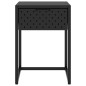 vidaXL Nachttisch Schwarz 38x35x54 cm Stahl