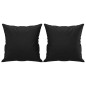 vidaXL 2-Sitzer-Sofa mit Zierkissen Schwarz 140 cm Kunstleder vidaXL 2-Sitzer-Sofa mit Zierkissen Schwarz 140 cm Kunstleder
