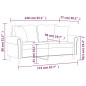 vidaXL 2-Sitzer-Sofa mit Zierkissen Schwarz 140 cm Kunstleder vidaXL 2-Sitzer-Sofa mit Zierkissen Schwarz 140 cm Kunstleder