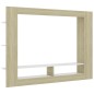 vidaXL TV-Schrank Weiß und Sonoma-Eiche 152x22x113 cm Holzwerkstoff vidaXL TV-Schrank Weiß und Sonoma-Eiche 152x22x113 cm Holzwerkstoff