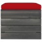 Garten-Paletten-Hocker 2 Stk. mit Kissen Kiefer Massivholz Garten-Paletten-Hocker 2 Stk. mit Kissen Kiefer Massivholz