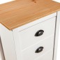 vidaXL Sideboard Hill Weiß 46x35x80 cm Massivholz Kiefer vidaXL Sideboard Hill Weiß 46x35x80 cm Massivholz Kiefer