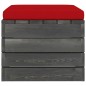 Garten-Paletten-Hocker 2 Stk. mit Kissen Kiefer Massivholz Garten-Paletten-Hocker 2 Stk. mit Kissen Kiefer Massivholz