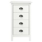 vidaXL Sideboard Hill Weiß 46x35x80 cm Massivholz Kiefer vidaXL Sideboard Hill Weiß 46x35x80 cm Massivholz Kiefer