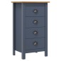 vidaXL Sideboard Hill Grau 46x35x80 cm Massivholz Kiefer vidaXL Sideboard Hill Grau 46x35x80 cm Massivholz Kiefer