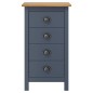 vidaXL Sideboard Hill Grau 46x35x80 cm Massivholz Kiefer vidaXL Sideboard Hill Grau 46x35x80 cm Massivholz Kiefer