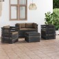 vidaXL 5-tlg. Garten-Sofagarnitur aus Paletten mit Kissen Kiefernholz vidaXL 5-tlg. Garten-Sofagarnitur aus Paletten mit Kissen Kiefernholz