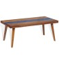vidaXL Couchtisch Teak Harz 100 x 50 x 40 cm vidaXL Couchtisch Teak Harz 100 x 50 x 40 cm