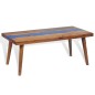 vidaXL Couchtisch Teak Harz 100 x 50 x 40 cm vidaXL Couchtisch Teak Harz 100 x 50 x 40 cm
