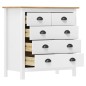vidaXL Sideboard Hill Weiß 79x40x80 cm Massivholz Kiefer vidaXL Sideboard Hill Weiß 79x40x80 cm Massivholz Kiefer