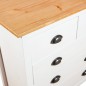 vidaXL Sideboard Hill Weiß 79x40x80 cm Massivholz Kiefer vidaXL Sideboard Hill Weiß 79x40x80 cm Massivholz Kiefer