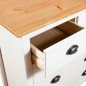 vidaXL Sideboard Hill Weiß 79x40x80 cm Massivholz Kiefer vidaXL Sideboard Hill Weiß 79x40x80 cm Massivholz Kiefer