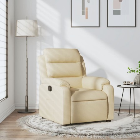 vidaXL Relaxsessel Creme Stoff