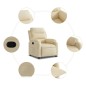 vidaXL Relaxsessel Creme Stoff vidaXL Relaxsessel Creme Stoff