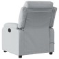 vidaXL Massagesessel Elektrisch Hellgrau Stoff vidaXL Massagesessel Elektrisch Hellgrau Stoff