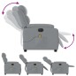 vidaXL Massagesessel Elektrisch Hellgrau Stoff vidaXL Massagesessel Elektrisch Hellgrau Stoff