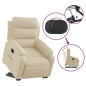 vidaXL Relaxsessel mit Aufstehhilfe Creme Stoff vidaXL Relaxsessel mit Aufstehhilfe Creme Stoff