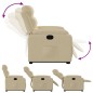 vidaXL Relaxsessel mit Aufstehhilfe Creme Stoff vidaXL Relaxsessel mit Aufstehhilfe Creme Stoff