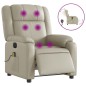 vidaXL Massagesessel Elektrisch Creme Kunstleder vidaXL Massagesessel Elektrisch Creme Kunstleder
