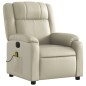 vidaXL Massagesessel Elektrisch Creme Kunstleder vidaXL Massagesessel Elektrisch Creme Kunstleder