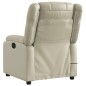 vidaXL Massagesessel Elektrisch Creme Kunstleder vidaXL Massagesessel Elektrisch Creme Kunstleder