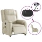 vidaXL Massagesessel Elektrisch Creme Kunstleder vidaXL Massagesessel Elektrisch Creme Kunstleder