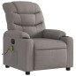 vidaXL Massagesessel Elektrisch Taupe Stoff vidaXL Massagesessel Elektrisch Taupe Stoff