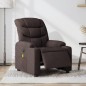 vidaXL Massagesessel Elektrisch Dunkelbraun Stoff vidaXL Massagesessel Elektrisch Dunkelbraun Stoff