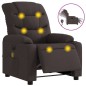 vidaXL Massagesessel Elektrisch Dunkelbraun Stoff vidaXL Massagesessel Elektrisch Dunkelbraun Stoff