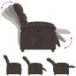 vidaXL Relaxsessel Elektrisch Dunkelbraun Stoff vidaXL Relaxsessel Elektrisch Dunkelbraun Stoff