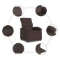 vidaXL Relaxsessel Elektrisch Dunkelbraun Stoff vidaXL Relaxsessel Elektrisch Dunkelbraun Stoff