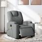 vidaXL Massagesessel Elektrisch Dunkelgrau Stoff vidaXL Massagesessel Elektrisch Dunkelgrau Stoff