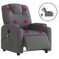vidaXL Massagesessel Elektrisch Dunkelgrau Stoff vidaXL Massagesessel Elektrisch Dunkelgrau Stoff