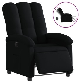 vidaXL Relaxsessel Elektrisch Schwarz Stoff