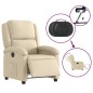 vidaXL Relaxsessel Elektrisch Creme Stoff vidaXL Relaxsessel Elektrisch Creme Stoff