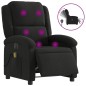 vidaXL Massagesessel Elektrisch Schwarz Stoff vidaXL Massagesessel Elektrisch Schwarz Stoff