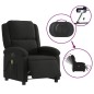 vidaXL Massagesessel Elektrisch Schwarz Stoff vidaXL Massagesessel Elektrisch Schwarz Stoff
