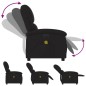 vidaXL Massagesessel Elektrisch Schwarz Stoff vidaXL Massagesessel Elektrisch Schwarz Stoff