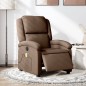 vidaXL Massagesessel Elektrisch Braun Stoff vidaXL Massagesessel Elektrisch Braun Stoff