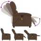 vidaXL Massagesessel Elektrisch Braun Stoff vidaXL Massagesessel Elektrisch Braun Stoff