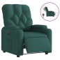vidaXL Relaxsessel Elektrisch Dunkelgrün Stoff vidaXL Relaxsessel Elektrisch Dunkelgrün Stoff