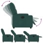 vidaXL Relaxsessel Elektrisch Dunkelgrün Stoff vidaXL Relaxsessel Elektrisch Dunkelgrün Stoff