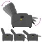 vidaXL Massagesessel Elektrisch Dunkelgrau Stoff vidaXL Massagesessel Elektrisch Dunkelgrau Stoff
