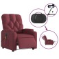vidaXL Massagesessel Elektrisch Weinrot Stoff vidaXL Massagesessel Elektrisch Weinrot Stoff
