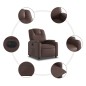 vidaXL Elektrischer Relaxsessel Braun Kunstleder vidaXL Elektrischer Relaxsessel Braun Kunstleder