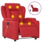 vidaXL Massagesessel Elektrisch Rot Kunstleder vidaXL Massagesessel Elektrisch Rot Kunstleder