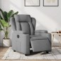 vidaXL Relaxsessel Elektrisch Hellgrau Stoff vidaXL Relaxsessel Elektrisch Hellgrau Stoff