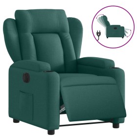 vidaXL Relaxsessel Elektrisch Dunkelgrün Stoff