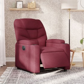 vidaXL Relaxsessel Elektrisch Weinrot Stoff