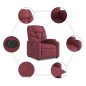 vidaXL Relaxsessel Elektrisch Weinrot Stoff vidaXL Relaxsessel Elektrisch Weinrot Stoff